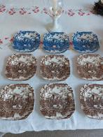 Antieke gebaksbordjes WINDSOR CASTLE.JOHNSON BROTHERS 9STUKS, Antiek en Kunst, Antiek | Servies los, Ophalen