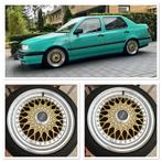 BBS RS REPS 16inch 4x100 velgen en zomerbanden, Ophalen, Gebruikt, 16 inch, Banden en Velgen