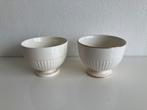 2 sherbet cups, Wedgwood Edme plain/gold, Ophalen of Verzenden, Zo goed als nieuw