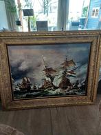 Schilderij slag om texel, Antiek en Kunst, Ophalen