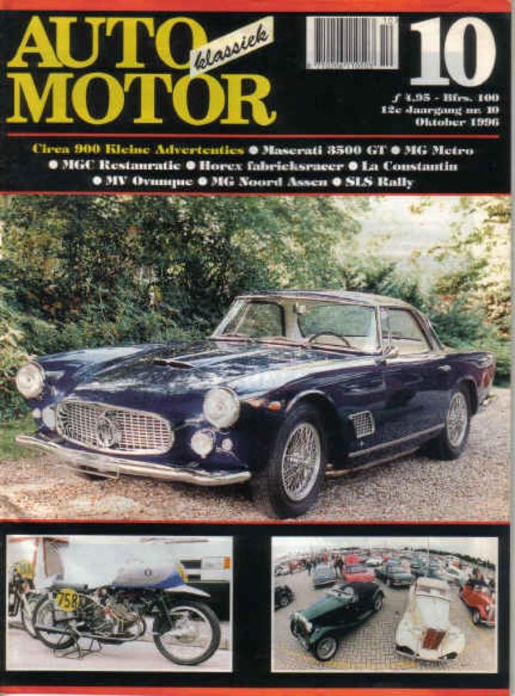 AMK 10 1996 : Maserati 3500 GT - Ovunque - MG Metro - Horex, Boeken, Auto's | Folders en Tijdschriften, Gelezen, Overige merken