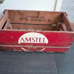 Vintage Amstel Bierkrat, Minder dan 50 cm, Gebruikt, Grenenhout, Minder dan 50 cm