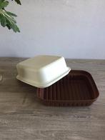 Z.G.A.N. kaasdoos - kornuit - kaas bak TUPPERWARE BRUIN, Ophalen of Verzenden, Zo goed als nieuw, Bruin, Bak of Kom