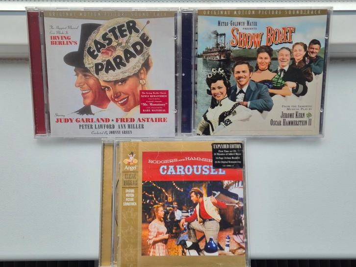 3x Oldies Soundtracks - Easter Parade, Show Boat, Carousel, Cd's en Dvd's, Cd's | Kinderen en Jeugd, Gebruikt, Muziek, Vanaf 10 jaar