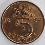 Nederland 1980 - 5 cent munt - drks, Verzenden, Koningin Juliana, 5 cent, Losse munt