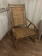 Wiebelstoel baby/kinderkamer + ijsberen vacht, Huis en Inrichting, Stoelen, Ophalen, Bruin, Riet of Rotan, Zo goed als nieuw