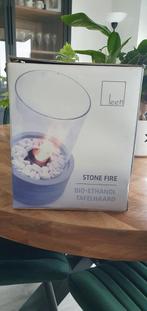 Leef! Stone Fire Bio-Ethanol Tafelhaard + Bio-Ethanol, Ophalen of Verzenden, Zo goed als nieuw, Vrijstaande haard, Gelhaard