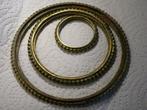 Prachtige grote oude bronzen, messing ringen, bodemvondst., Antiek en Kunst, Verzenden, Brons