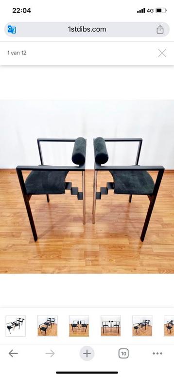 2 Postmoderne Trix fauteuils van KF Forster voor KFF Design
