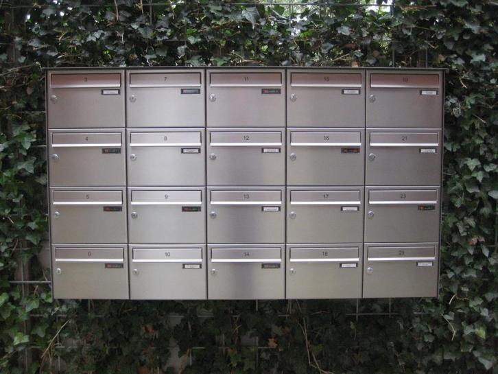 Opbouw Brievenbus constructies voor verzamelgebouwen, Tuin en Terras, Brievenbussen, Nieuw, Wandbrievenbus, Overige materialen