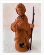 Beeld : houten herder handwerk mooi uitgesneden 10,5 cm, Ophalen of Verzenden, Zo goed als nieuw, X, X