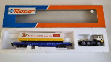 Roco 48013 - Taschenwagen met oplegger Stef (AC) beschikbaar voor biedingen