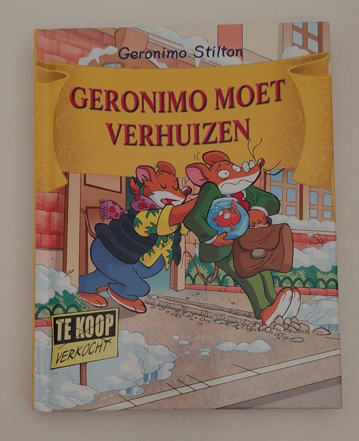 Geronimo Stilton - Geronimo moet verhuizen, Boeken, Kinderboeken | Jeugd | onder 10 jaar, Zo goed als nieuw, Fictie algemeen, Ophalen of Verzenden