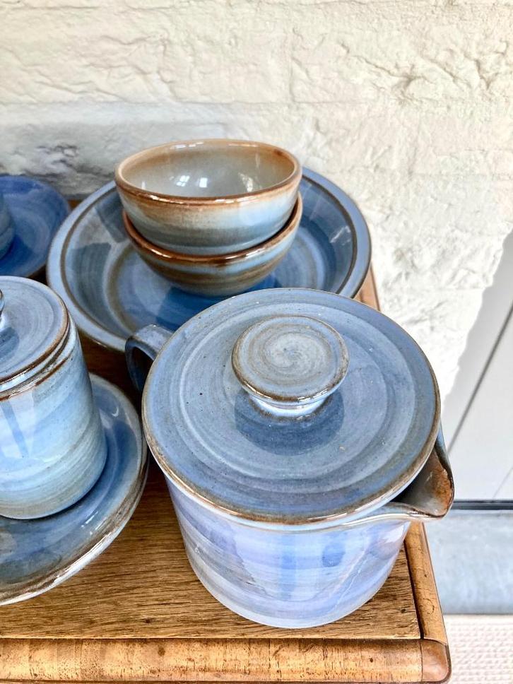 Volendams aardewerk, serviesonderdelen blauw en beige, Huis en Inrichting, Keuken | Servies, Zo goed als nieuw, Overige typen