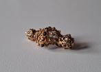 Antieke gouden broche met granaten, Antiek en Kunst, Ophalen of Verzenden