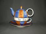 Aix en Provence, Tea Time, theepotje + kop + schotel, N.v.t., N.v.t., Ophalen of Verzenden, Zo goed als nieuw