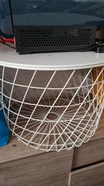 Bijzet tafel/ opbergmand ikea kvistbro, Huis en Inrichting, Ophalen, Minder dan 55 cm, Rond, Zo goed als nieuw