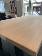 massief eiken eetkamer tafel 5,5 cm dik, Huis en Inrichting, Ophalen, 200 cm of meer, 50 tot 100 cm, Zo goed als nieuw