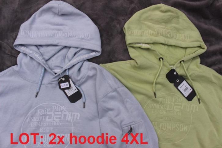 Lot: 2xTop Tompson heren winter hoodie maat 4XL  nieuw mt, Kleding | Heren, Truien en Vesten, Nieuw, Overige maten, Blauw, Verzenden