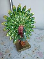 Beeld van "Groene Pauw" (NIEUW), Verzamelen, Beelden en Beeldjes, Ophalen of Verzenden, Nieuw, Dier