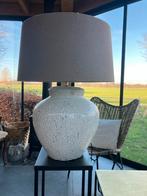 Craquelé kruik lampvoet  met lampenkap (ook los te koop), Ophalen, Gebruikt, Overige materialen, Minder dan 50 cm