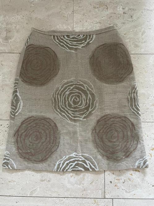 Osborne&Little: UNICUM! fantastisch rokje maat 38, Kleding | Dames, Rokken, Zo goed als nieuw, Maat 38/40 (M), Beige, Knielengte