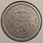 1/2 Gulden 1913 Wilhelmina, Postzegels en Munten, Munten | Nederland, ½ gulden, Zilver, Ophalen of Verzenden, Koningin Wilhelmina