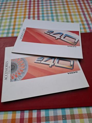 Nederlandse folderset Volvo 240 + Accessoires 1988  beschikbaar voor biedingen