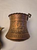 Perzische koperen emmer, Antiek en Kunst, Ophalen of Verzenden, Koper