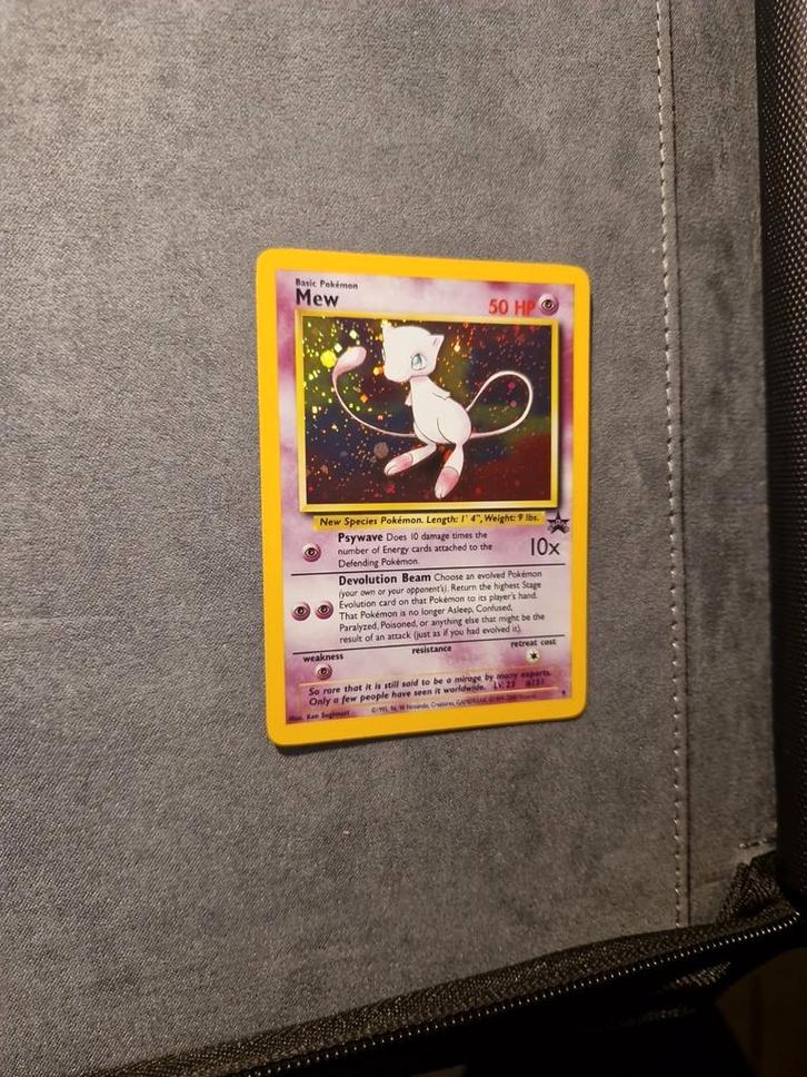 Mew 9 Holo Black Star Promo 1999 Wotc, Hobby en Vrije tijd, Verzamelkaartspellen | Pokémon, Zo goed als nieuw, Losse kaart, Foil