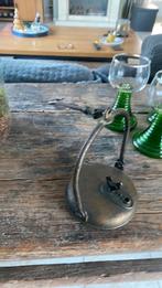 Oud bronzen olie lampje, Huis en Inrichting, Lampen | Tafellampen, Ophalen of Verzenden, Zo goed als nieuw, Minder dan 50 cm