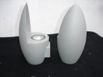 Twee design grijs gepoedercoat LED buiten/ binnen wandlamp, Ophalen of Verzenden, Nieuw, Metaal