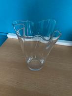 Plooivaas glas zakdoek vaas 28 cm hoog, Ophalen, Overige kleuren, Minder dan 50 cm, Glas