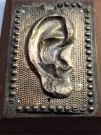 Antieke ex-voto, oor, zilver, 7,5 x 5 cm, Antiek en Kunst, Antiek | Religie, Ophalen of Verzenden