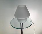 Vintage paddenstoel lamp in wit opaline mat glas, Ophalen, Minder dan 50 cm, Retro, Glas
