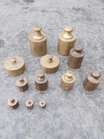 Oude set koperen gewichten, Antiek en Kunst, Antiek | Gereedschap en Instrumenten, Ophalen of Verzenden