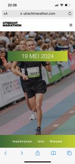 startbewijs Marathon Utrecht, Nieuw, Overige merken, Overige typen, Hardlopen