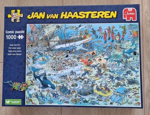 J. v Haasteren : Pret onder water. nr.: 17079  1000 stukjes., Hobby en Vrije tijd, Denksport en Puzzels, Zo goed als nieuw, Legpuzzel