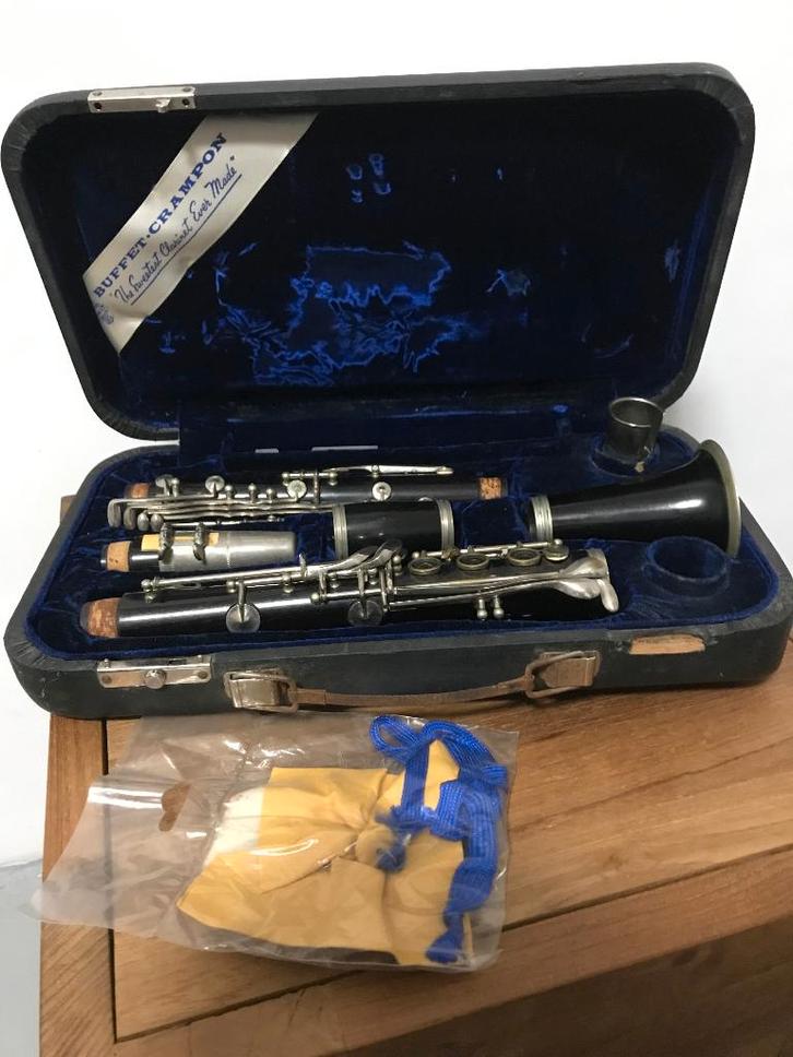 Houten Bes Klarinet Buffet Crampon & Cie a Paris, France, Muziek en Instrumenten, Blaasinstrumenten | Klarinetten, Gebruikt, Bes-klarinet