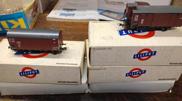 Liliput HO 2x NO 21300  en 1x 25502  in doos met verende buf beschikbaar voor biedingen