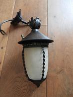 Antieke plafond lamp, Antiek, Gebruikt, Ophalen of Verzenden, Glas