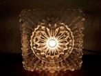 Vintage retro plafonniere plafondlamp wandlamp glas jaren 60, Huis en Inrichting, Lampen | Plafondlampen, Ophalen of Verzenden