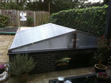 Overkapping ( koi ) vijver 300x300 beschikbaar voor biedingen