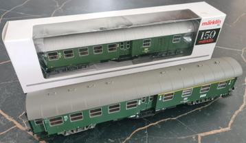 Fleischmann en Märklin H0, 4-assige Umbauwagens DB Tp. IVb beschikbaar voor biedingen