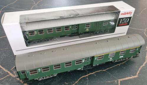 Fleischmann en Märklin H0, 4-assige Umbauwagens DB Tp. IVb, Hobby en Vrije tijd, Modeltreinen | H0, Gebruikt, Wagon, Gelijkstroom
