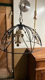 Vintage Metalen Hanglamp met een bolvormig frame, Ophalen of Verzenden, Gebruikt, Minder dan 50 cm