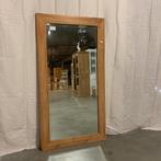 Spiegel (facet) - teakhouten lijst - 150 x 80 cm - TTM Wonen, Huis en Inrichting, Woonaccessoires | Spiegels, Scherp geprijsd