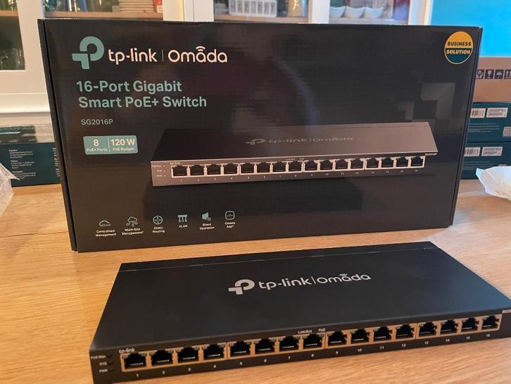 TP-Link SG2016P, Computers en Software, Netwerk switches, Nieuw, Ophalen of Verzenden