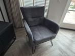 Fauteuil graphite, Huis en Inrichting, Fauteuils, Ophalen, 75 tot 100 cm, Zo goed als nieuw, Metaal