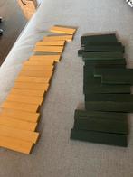 Kapla blokjes - 19 groene & 17 gele, Ophalen of Verzenden, Gebruikt, Losse stenen
